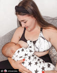 Maternity & Nursing Sports Bra | B-F Cup | Marble Print
