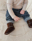 Brown Baby Natural Sheepskin Boots
