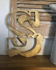 A-Z Rustic 5" or 12" Gold Metal Carnival Letters.