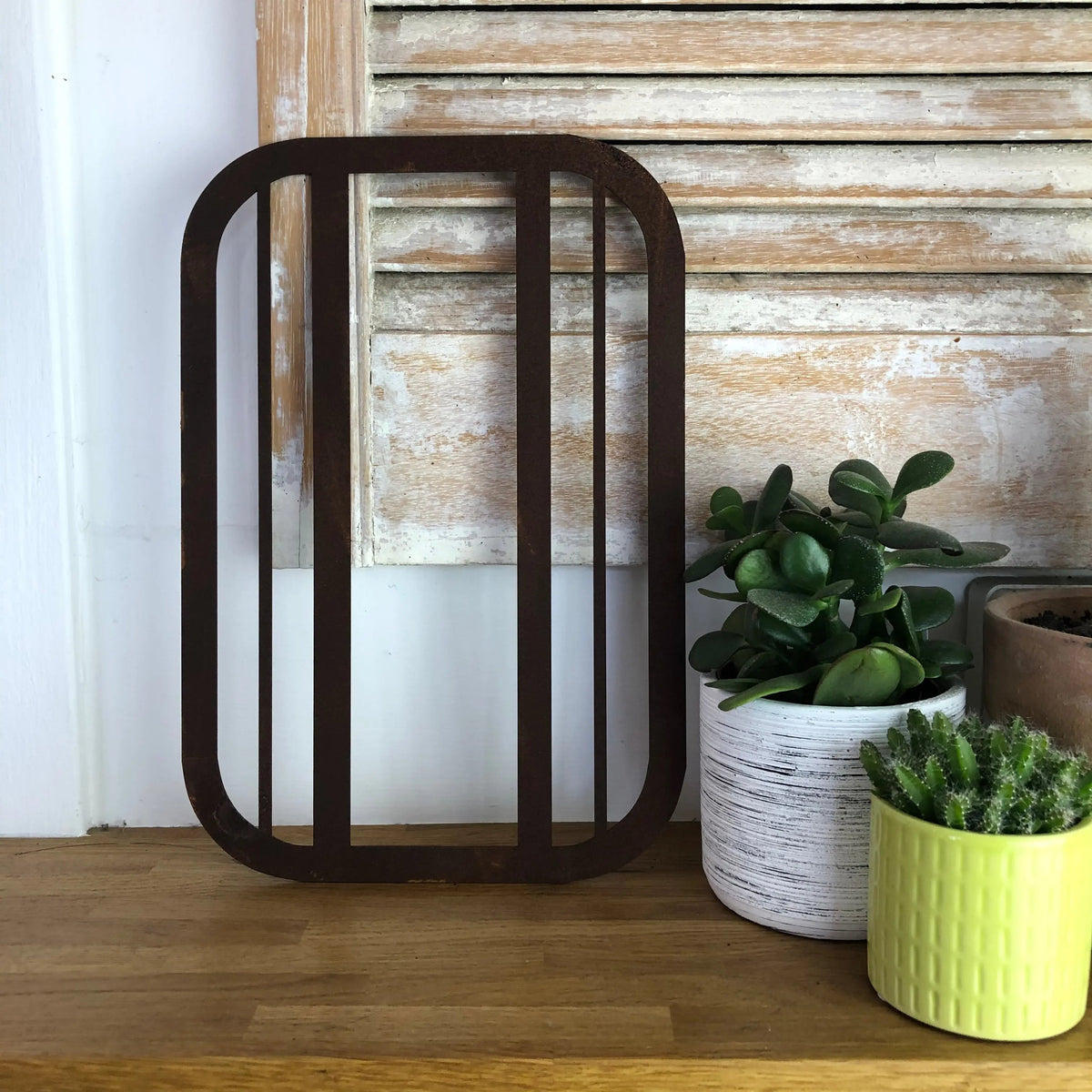 Rustic Art Deco Signs Rusty Metal Alphabet Letters – Home &amp; Garden A-Z 0-9