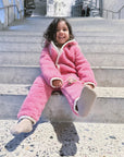 Baby/Kid Virgin Wool Overall - Pink