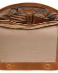 Hudson Leather Messenger Bag - Desert Tan