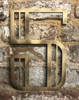 Gold Art Deco Metal Alphabet Letters – 5” or 12” Decorative Lettering A–Z