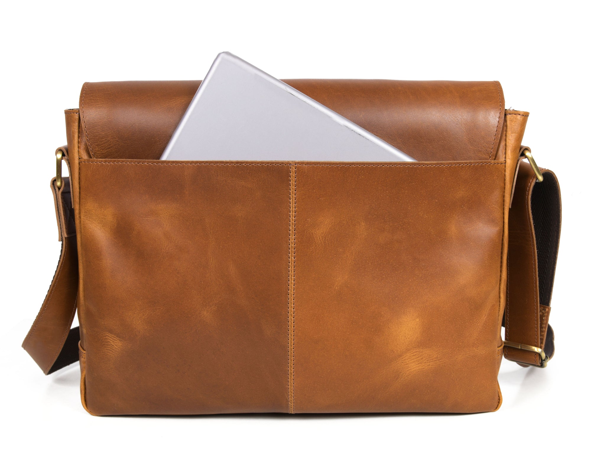Hudson Leather Messenger Bag - Desert Tan