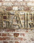 Gold Art Deco Metal Alphabet Letters – 5” or 12” Decorative Lettering A–Z