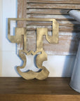 A-Z Rustic 5" or 12" Gold Metal Carnival Letters.