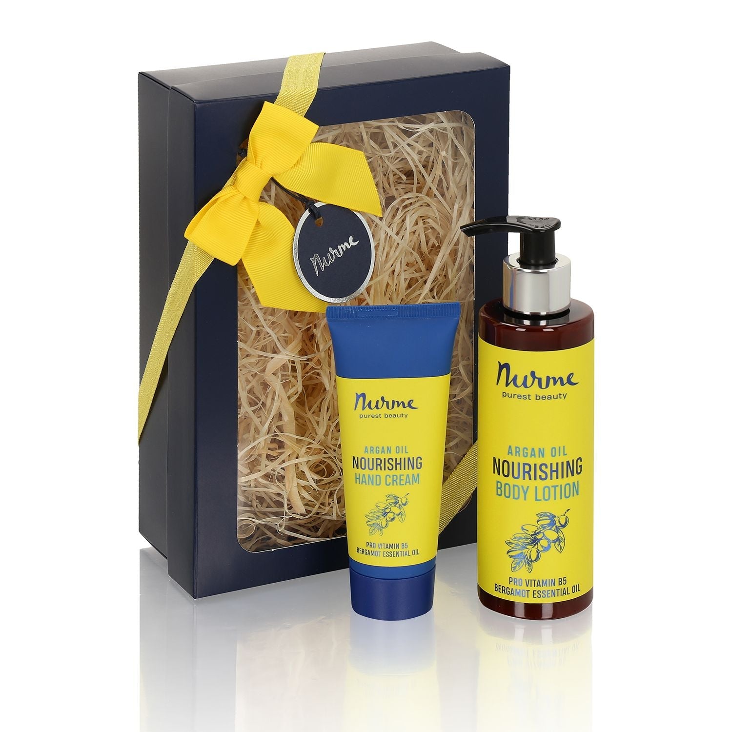 Nurme Argan Oil Hand Cream &amp; Bergamot Body Milk Set – Eco-Friendly Skincare by Nurme at www.brixbailey.com