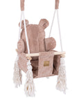 Indoor Baby Swing, Teddy - Pink Powder