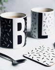 Personalised Initial Confetti Sprinkle Mug