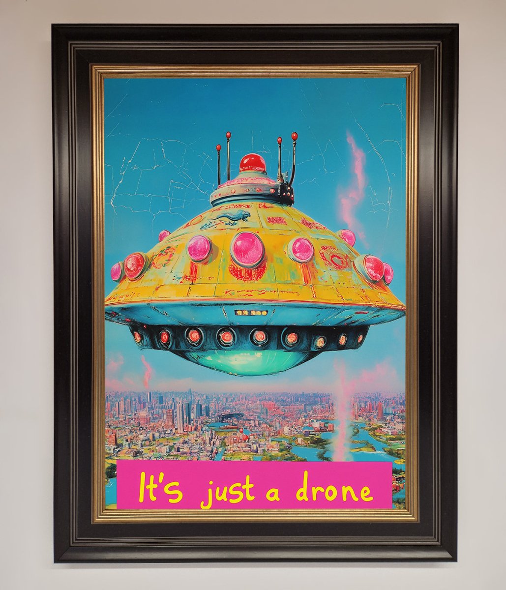It's Just A Drone Framed Poster