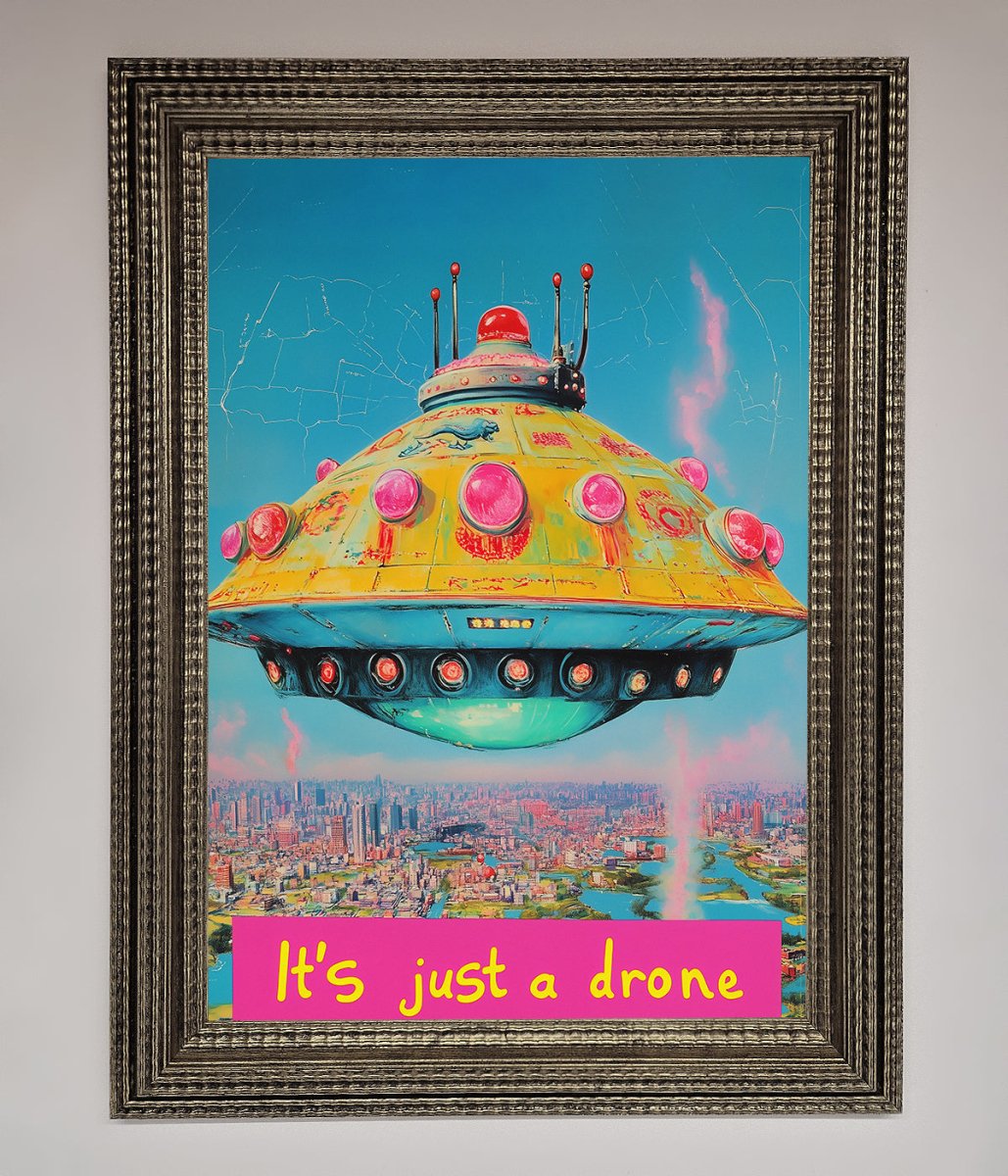 It's Just A Drone Framed Poster