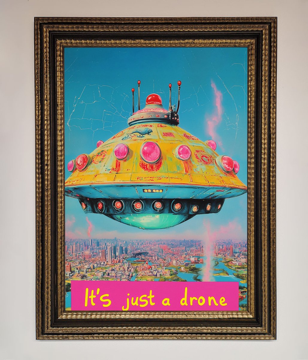 It's Just A Drone Framed Poster