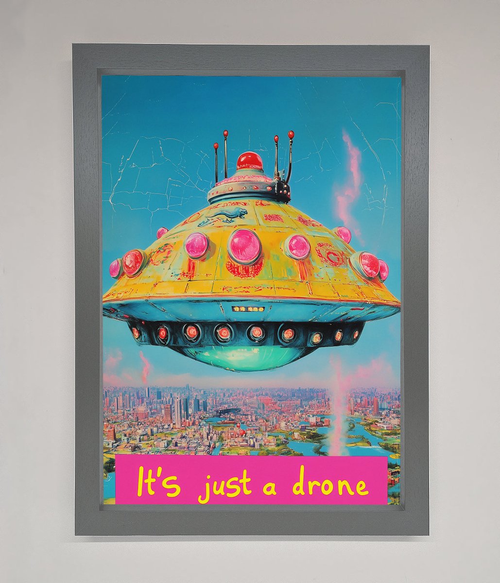 It's Just A Drone Framed Poster