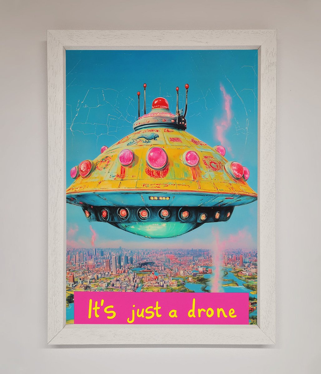 It's Just A Drone Framed Poster