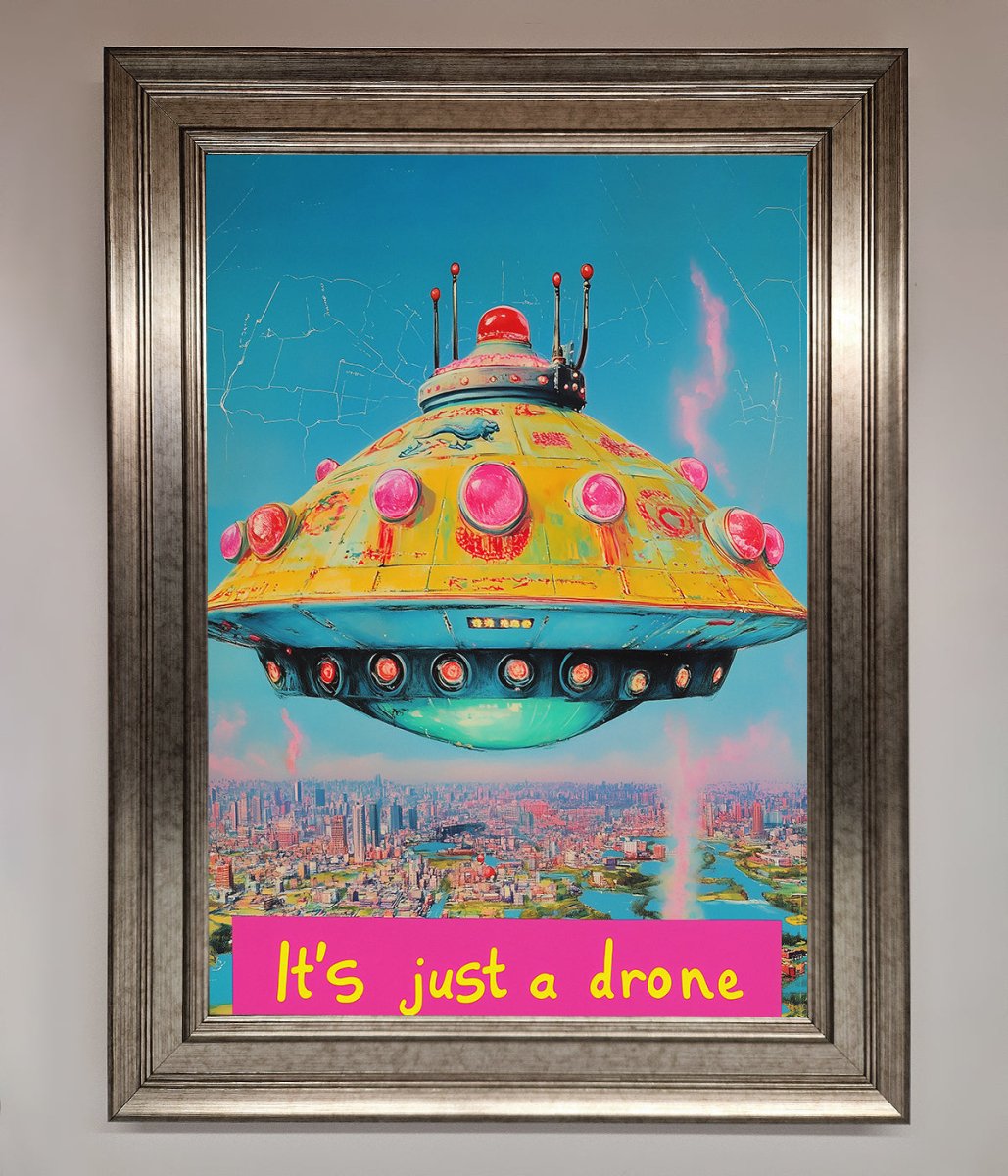 It's Just A Drone Framed Poster