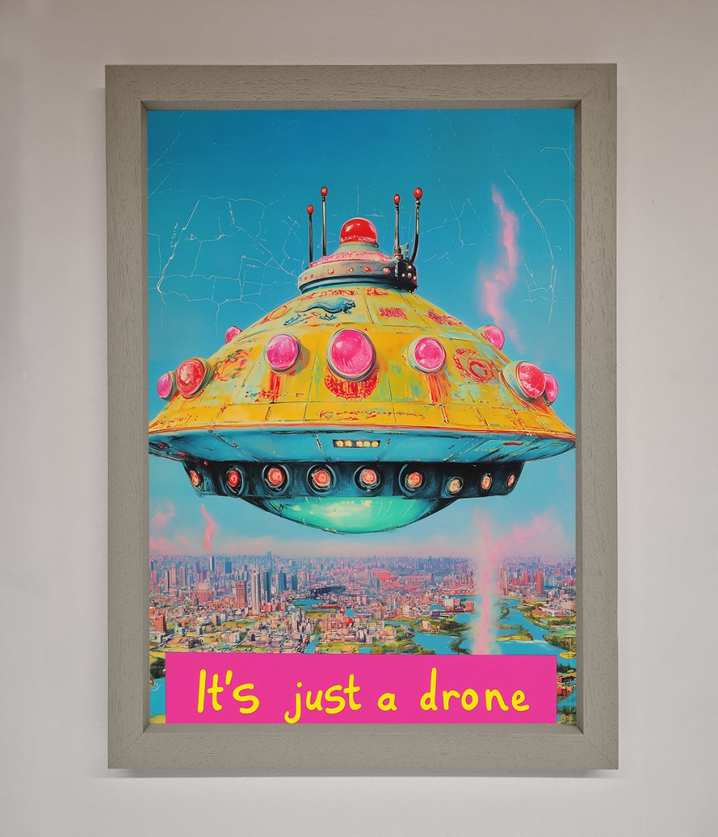 It's Just A Drone Framed Poster