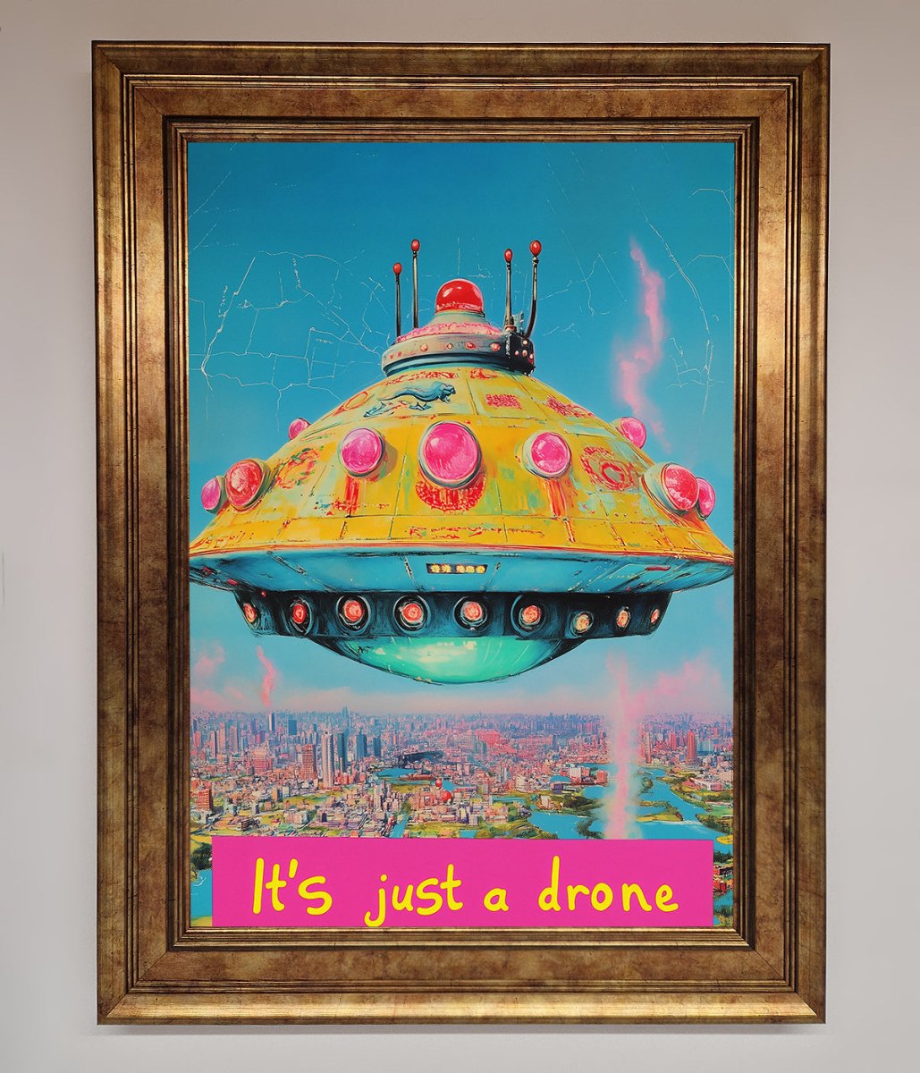 It's Just A Drone Framed Poster