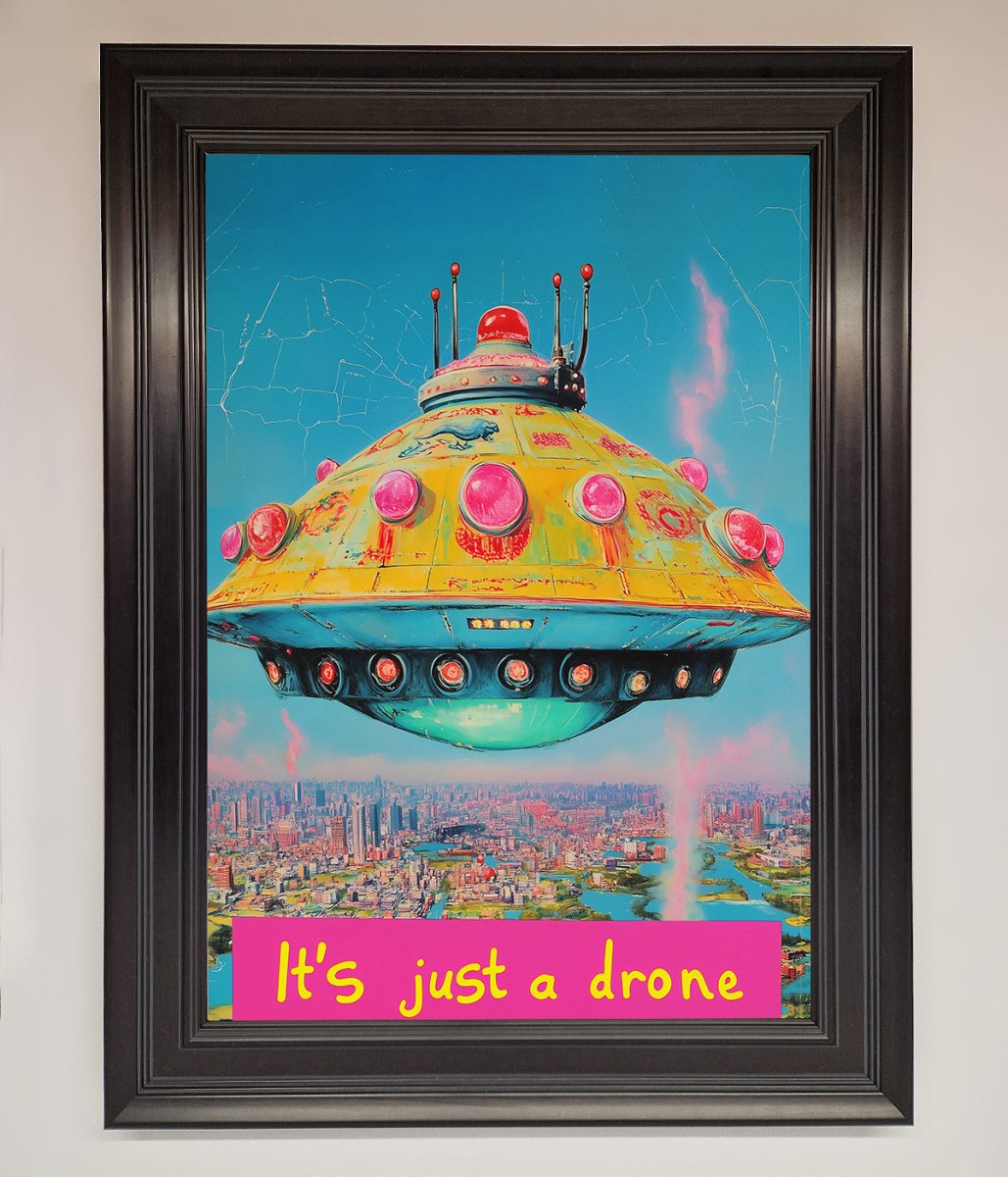 It's Just A Drone Framed Poster