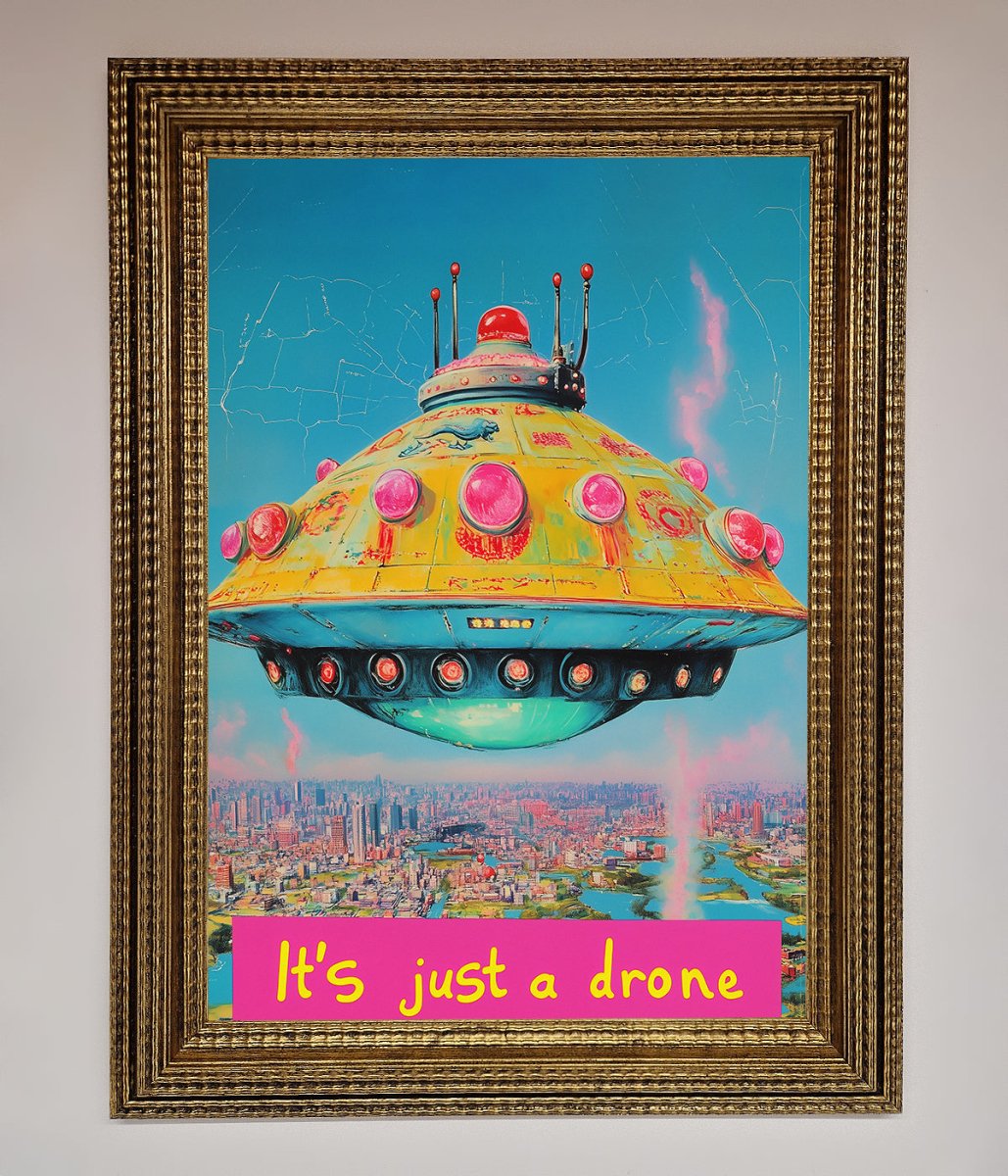 It's Just A Drone Framed Poster
