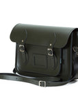 Handmade Leather Satchel - Ivy Green