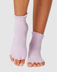 ToeSox Melody Scallop Half Toe Yoga Socks