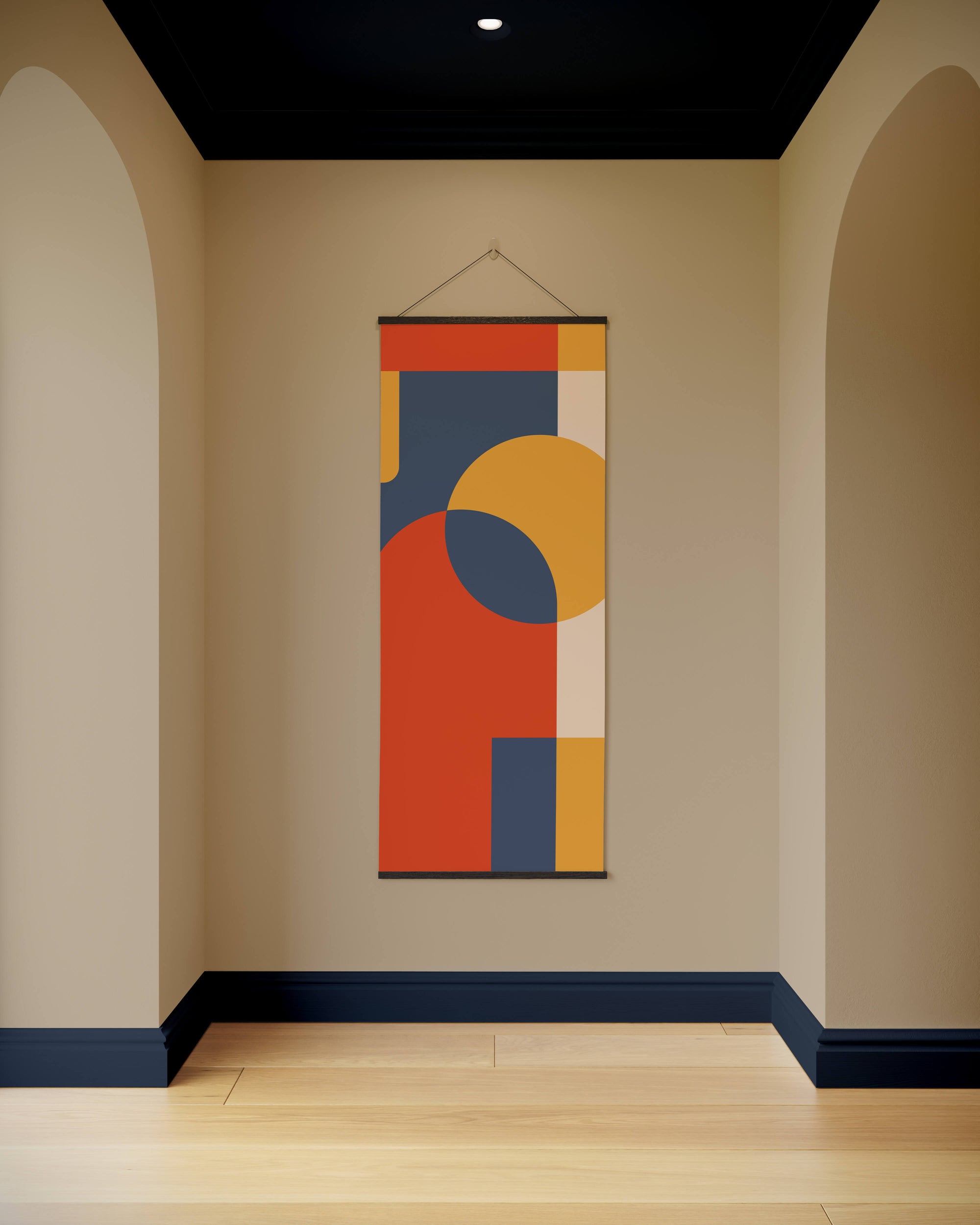 Retro Geometric Tapestry