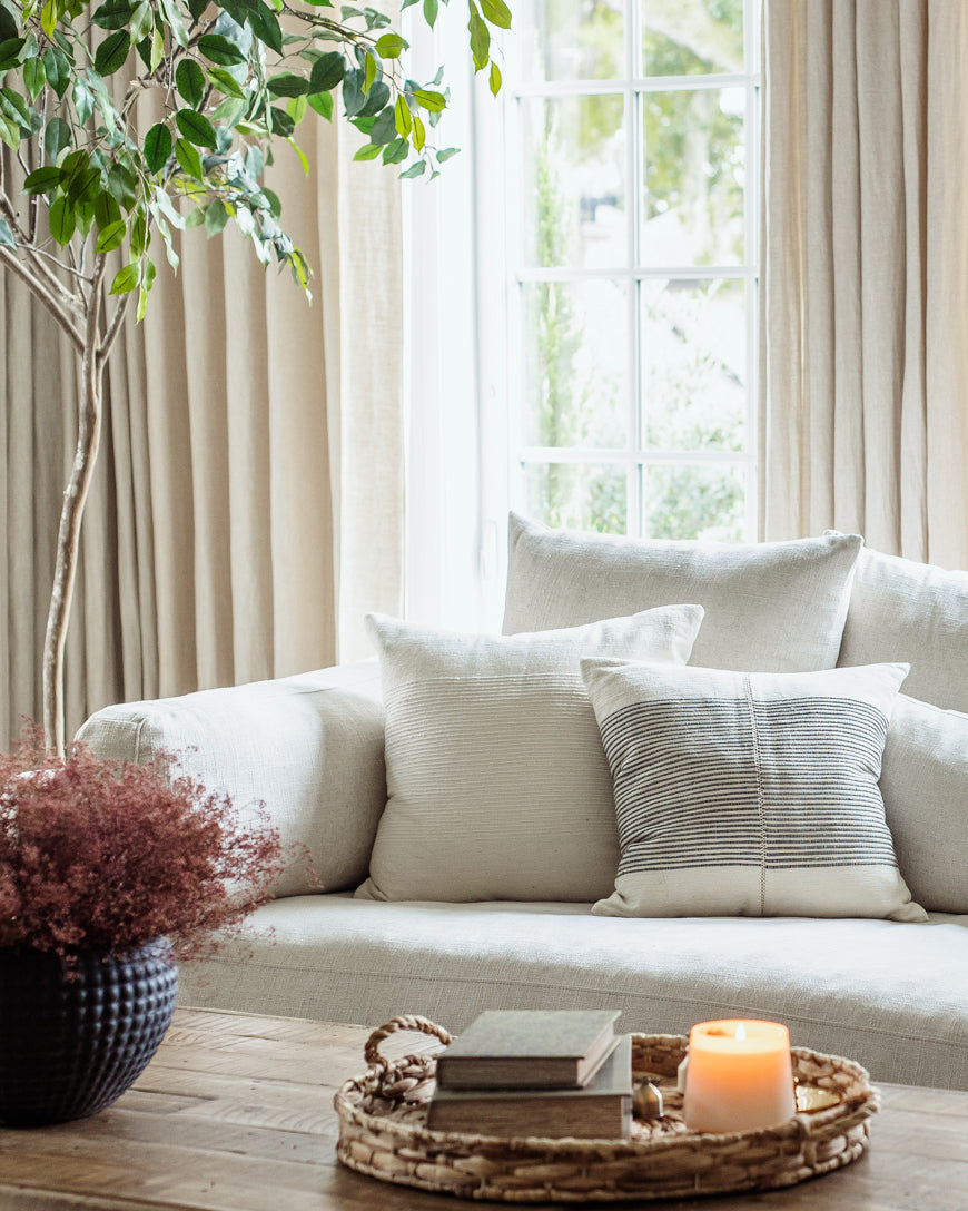 18" Riviera Hand-Stitch Throw Pillow-1