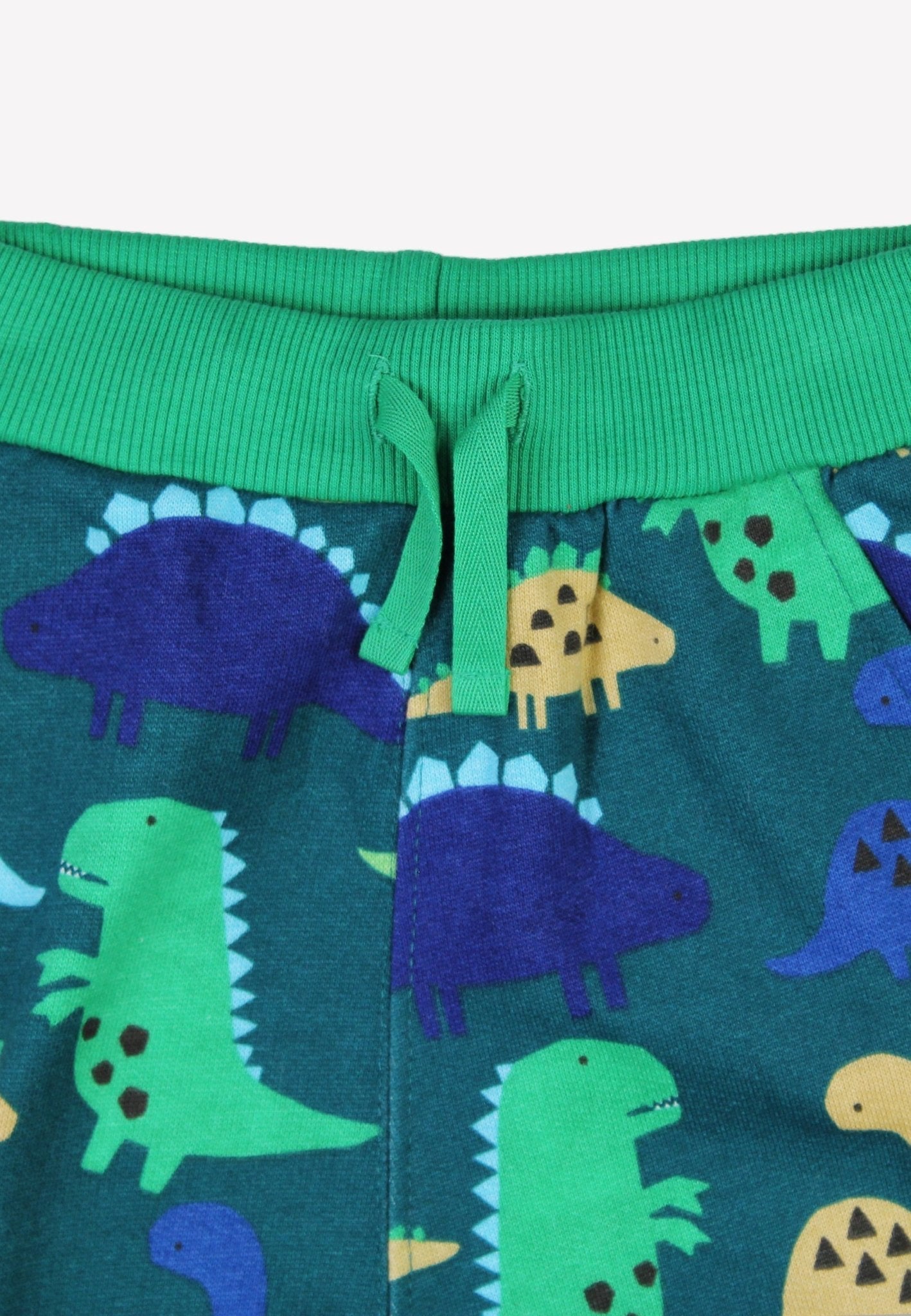 Organic Cotton Dinosaur Print Joggers for Kids - Premium Eco-Friendly Playful Dino Pants with Contrast Pocket by Toby Tiger at brixbailey.com