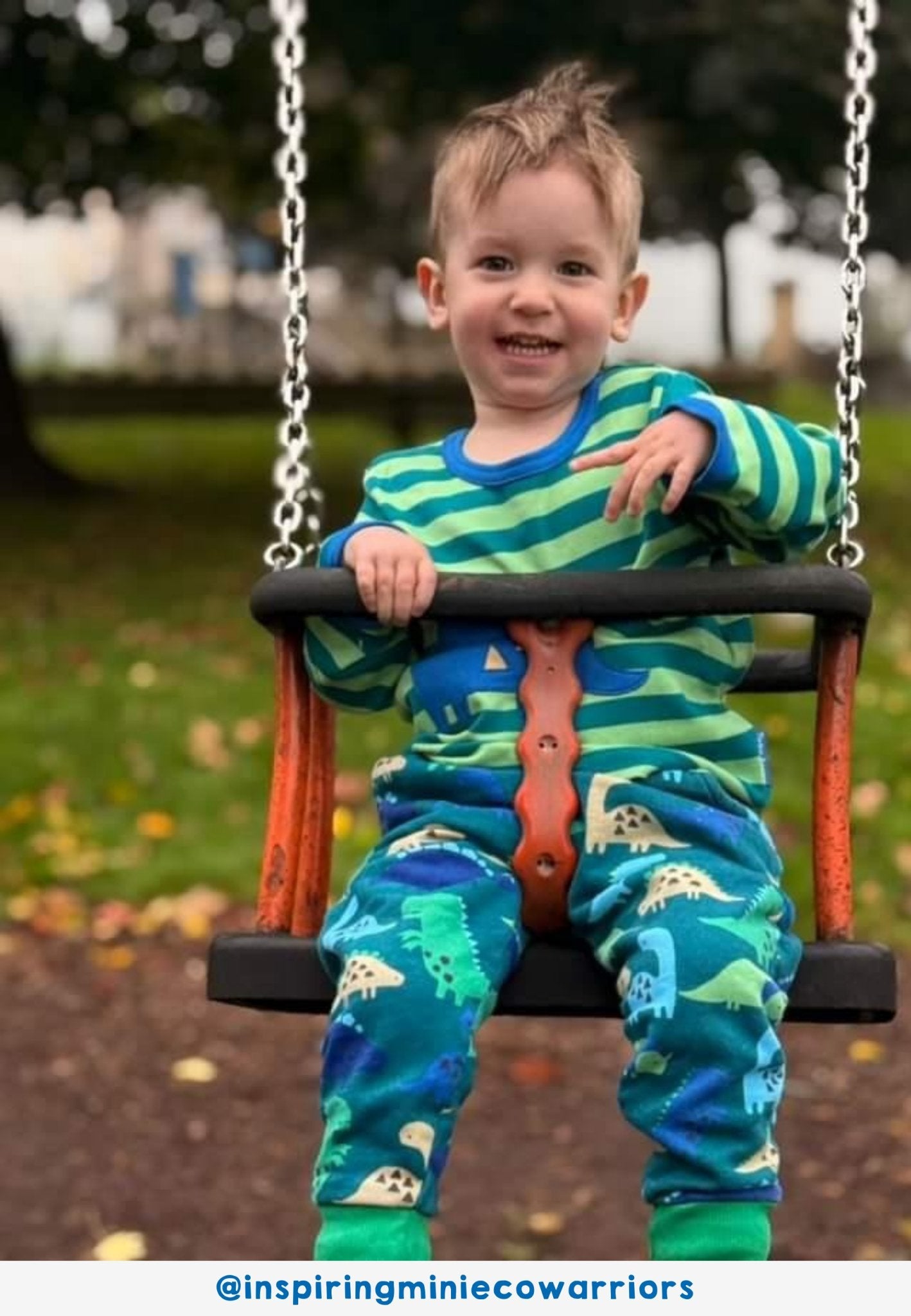 Premium Dinosaur Print Organic Cotton Joggers for Kids, Stylish and Sustainable Playwear in Green Blue Gray by Toby Tiger at brixbailey.com