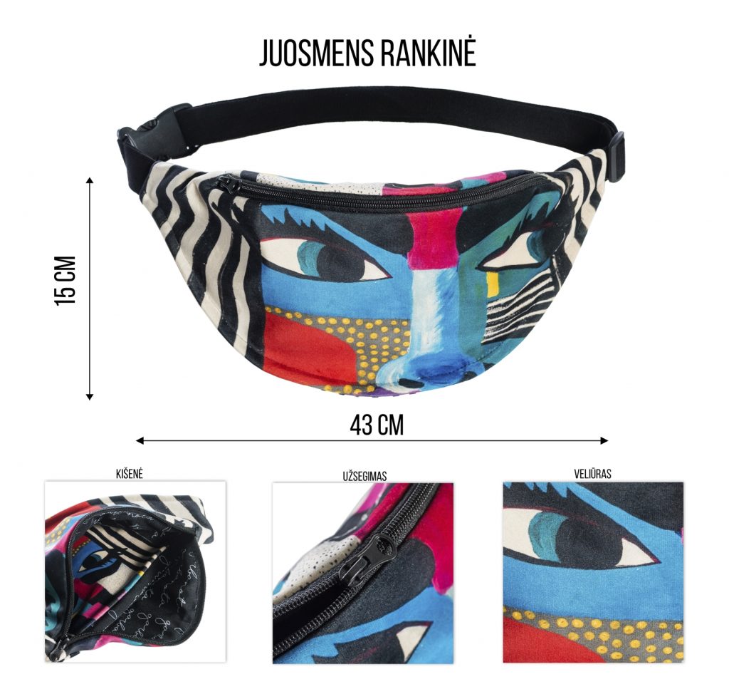 Mermaid Print Fanny Pack Crossbody Bag