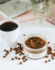 Rejuvenating Coffee Body Scrub with Salt – Vegan & Moisturizing by Vegan Fox at www.brixbailey.com