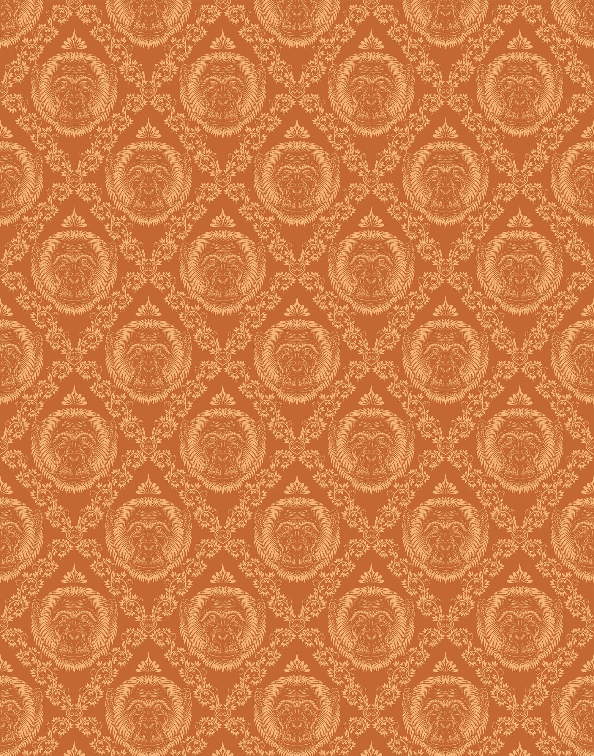 Baroque Monkey Wallpaper