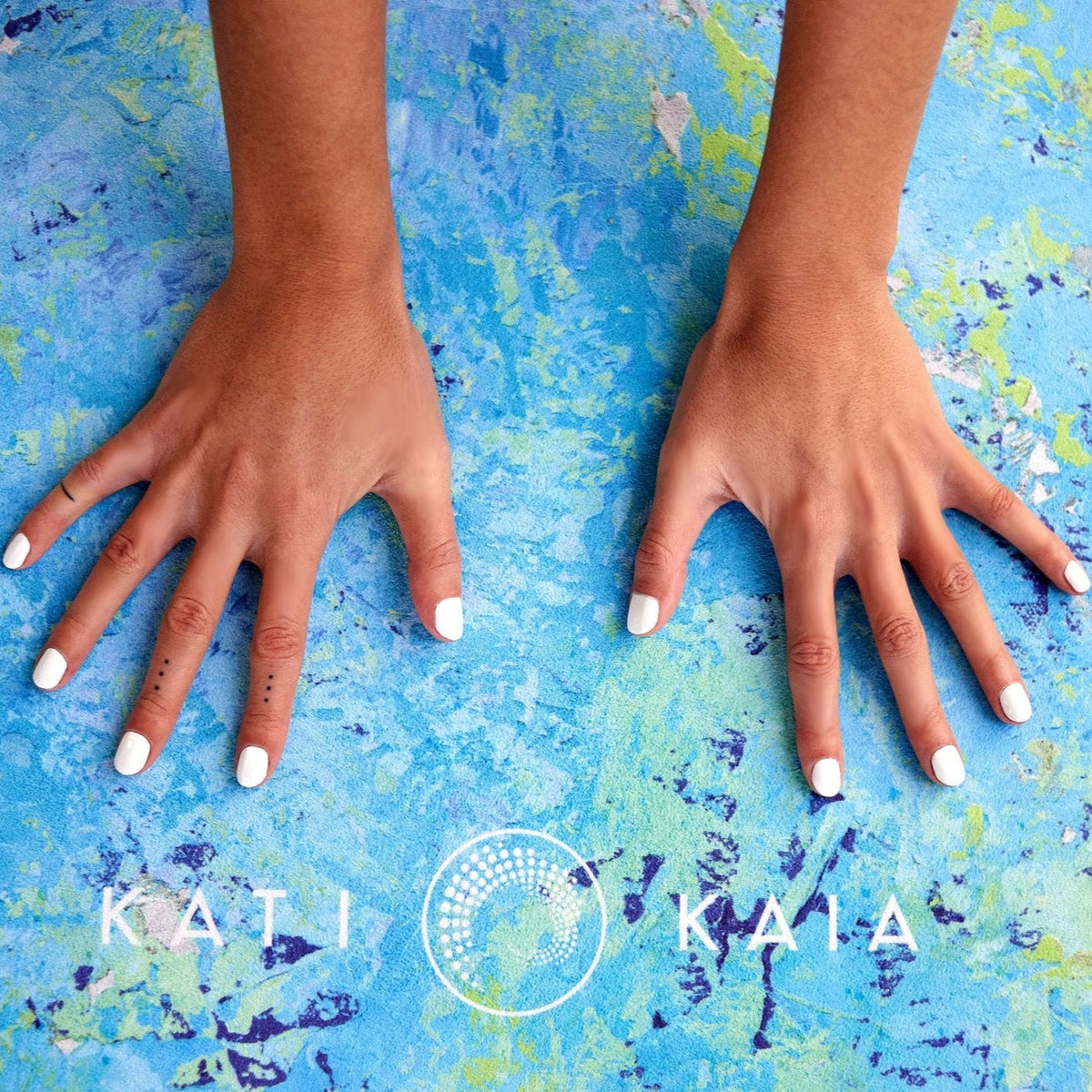 Thalassa Blue Gallery Yoga Mat