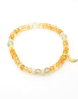 Citrine, Prenite, Moonstone Crystal & Gold Jewellery Set