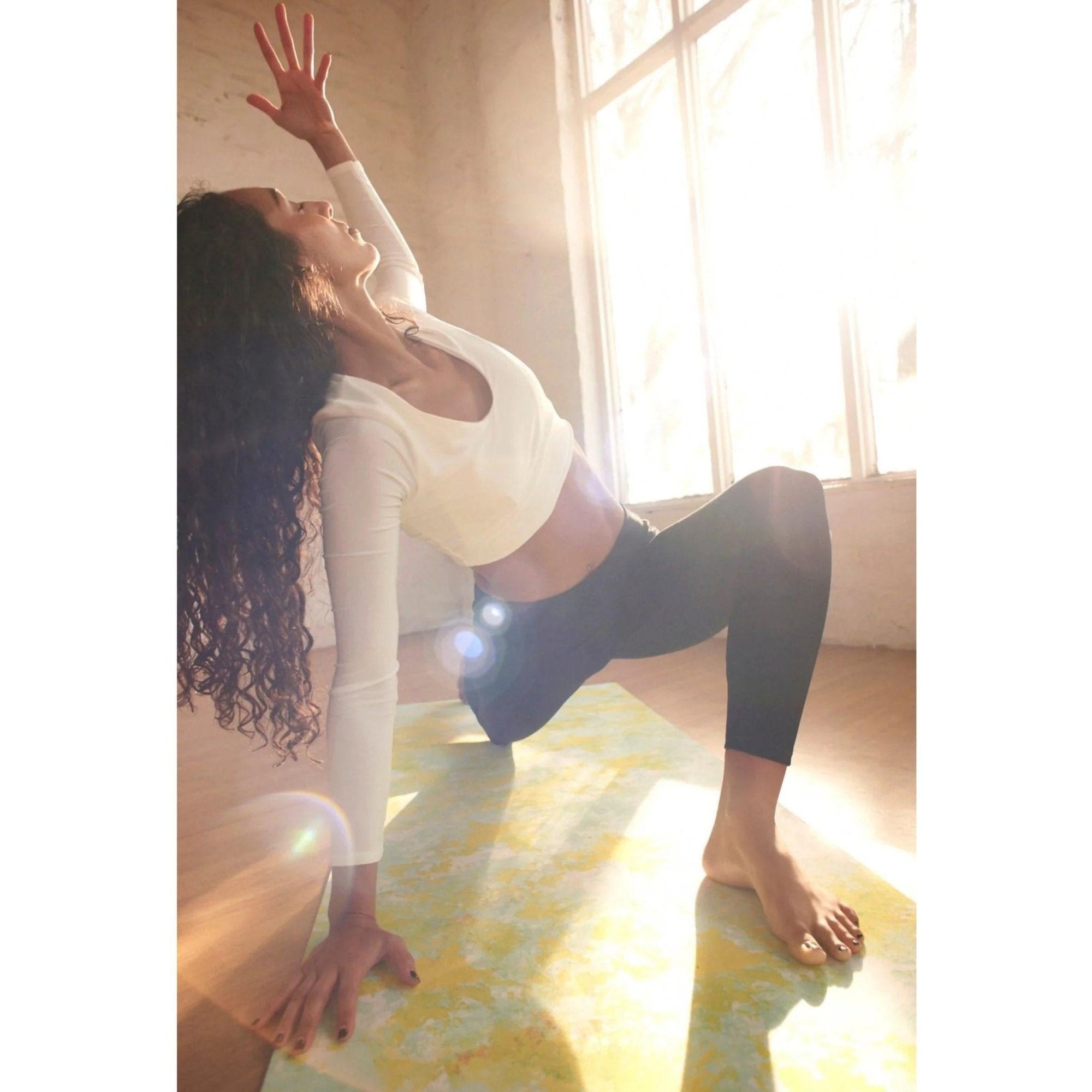 Nephele Artistry Lime Gallery Yoga Mat