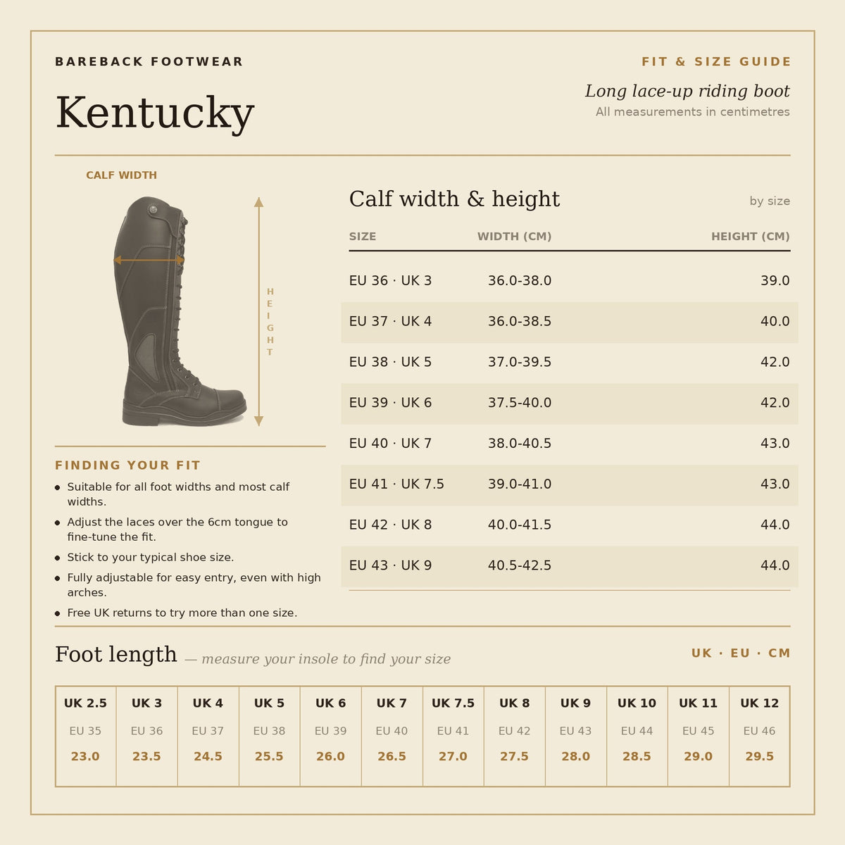 Kentucky Long Riding Boots - Chocolate