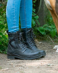 Kentucky Storm Waterproof Jodhpur Boots in Black