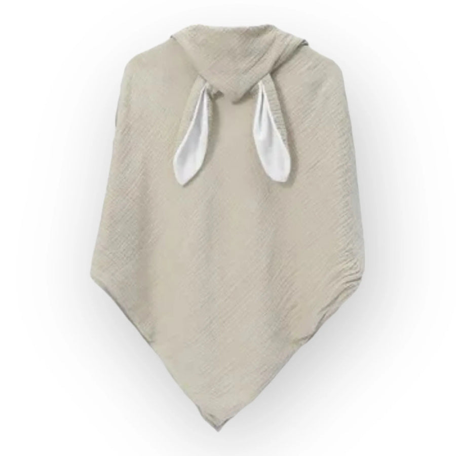 Premium Organic Cotton Bunny Ears Hooded Towel for Babies and Toddlers by Flossie & George at brixbailey.com