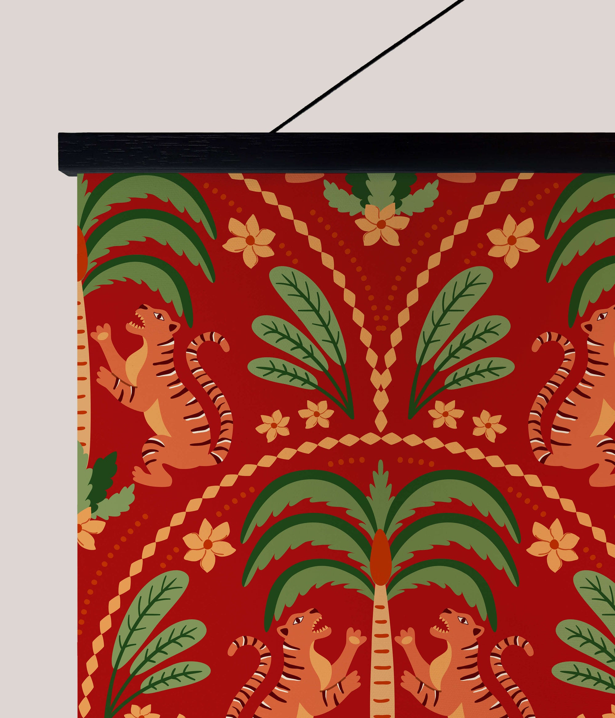 Graphic Tiger Tapestry