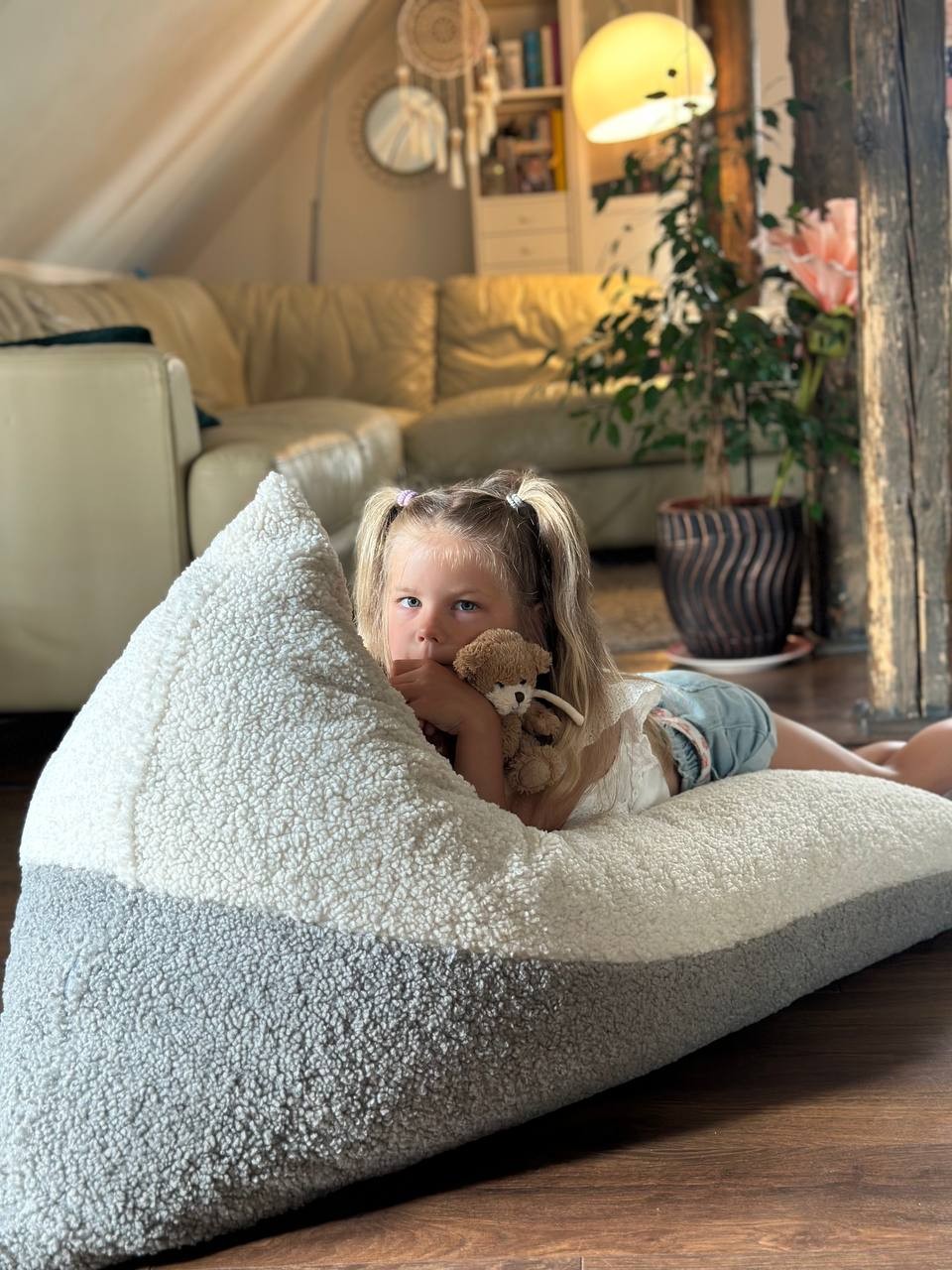 Kids Cloud Lamb Bean Bag Chair