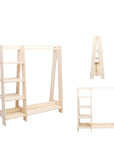 Toddler Clothing Rack with Shelves