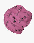 Kids Beanie with Pink Dog Design