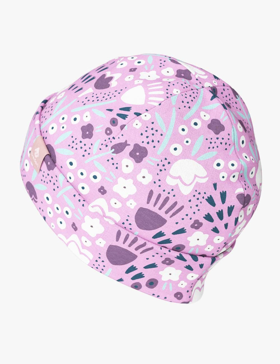 Kids Hat-Beanie For Autumn And Spring KLAUS - Spring Flowers