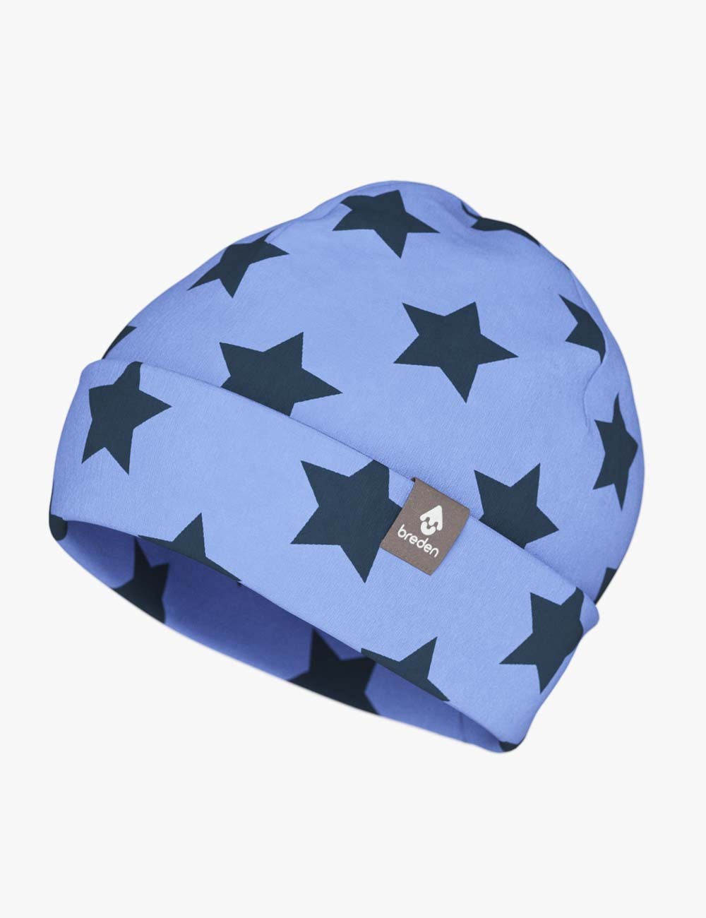 Kids Cotton Beanie Hat with Stars Print
