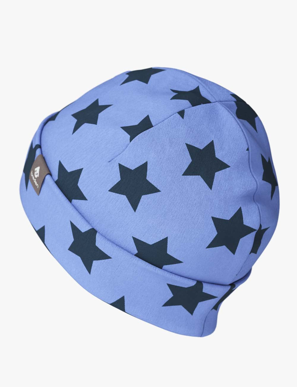 Kids Cotton Beanie Hat with Stars Print