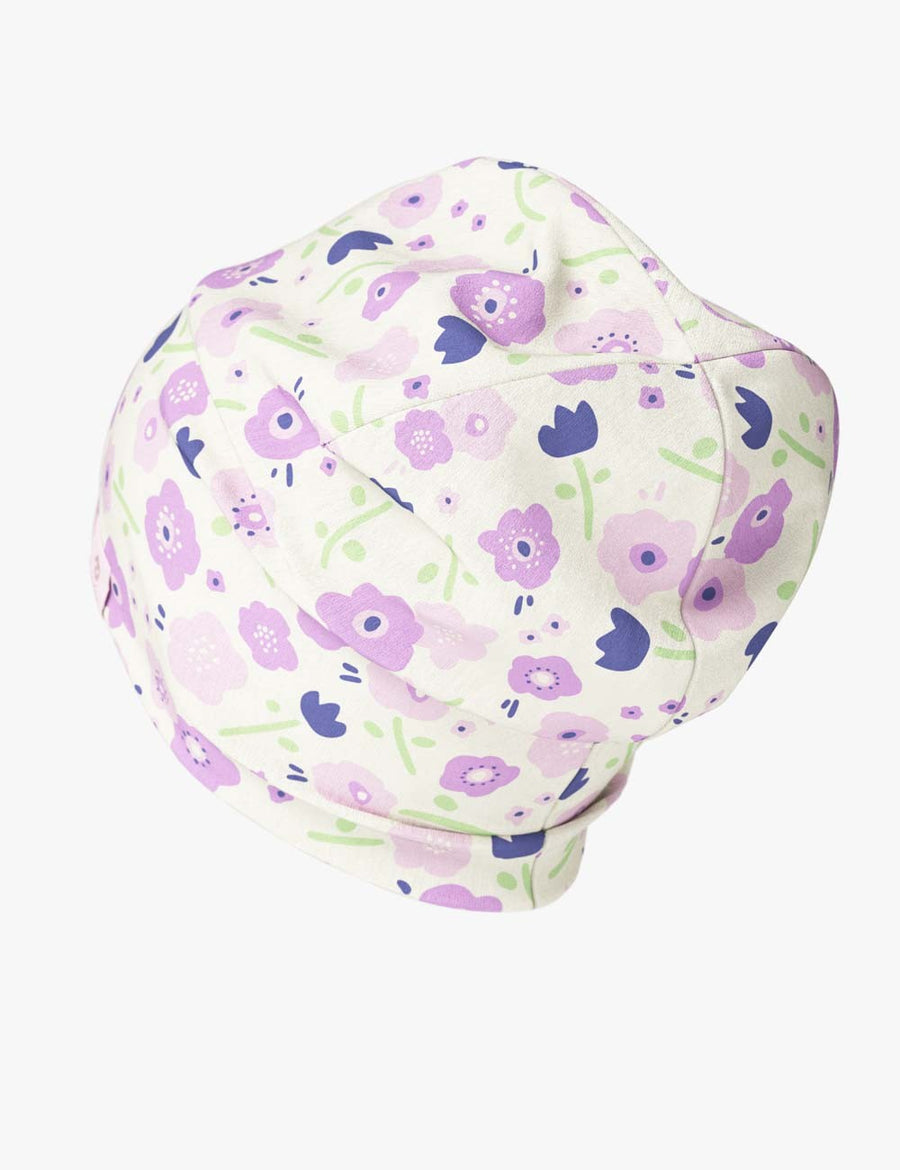 Kids Hat-Beanie for Autumn and Spring - Summer Flowers Pattern