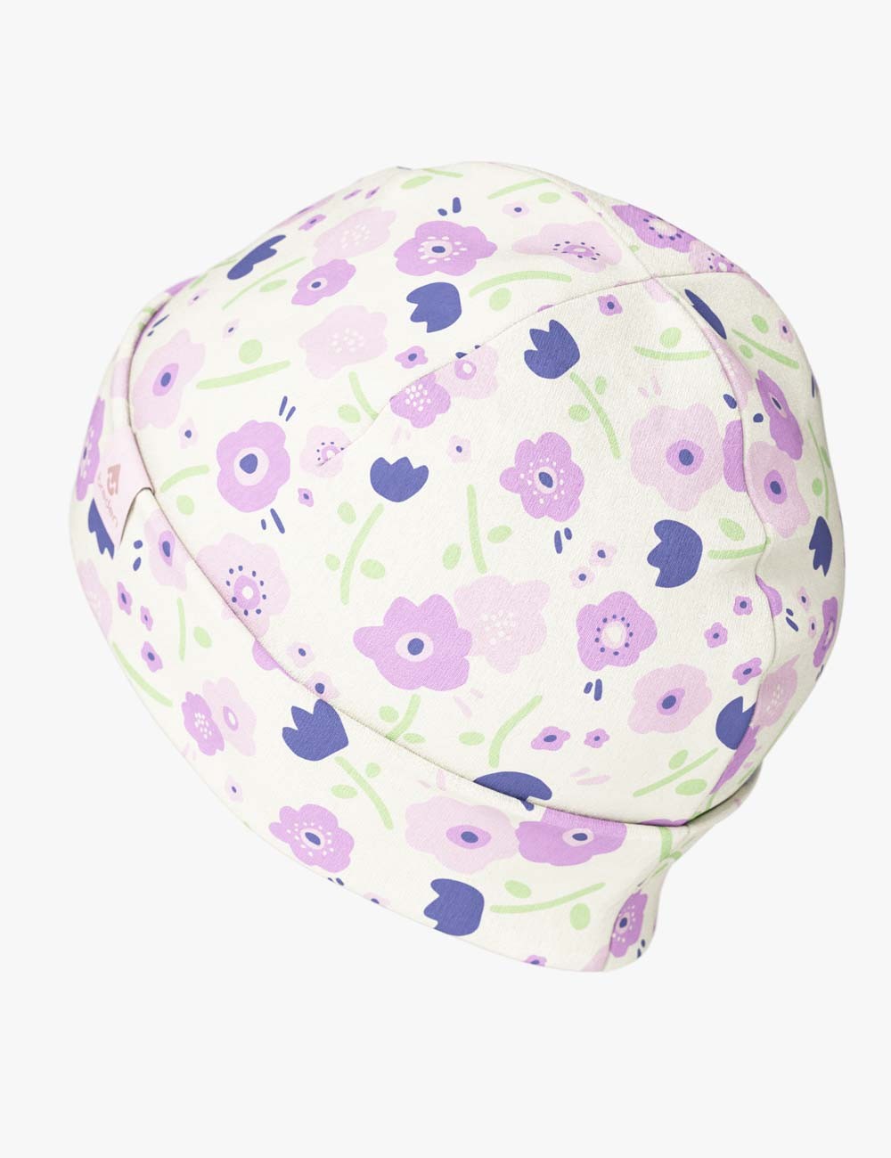 Kids Beanie Hat with Summer Flowers Pattern