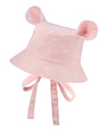 Kids Hat with Ears - Waves on Pink