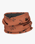 Kids Merino Neck Tube in Copper Dogs Print