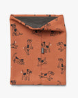 Kids Merino Neck Tube in Copper Dogs Print
